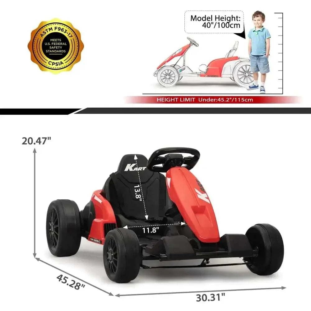 TOBBI 24V Electric Kids Drift Go Kart — product photo 4 of 10