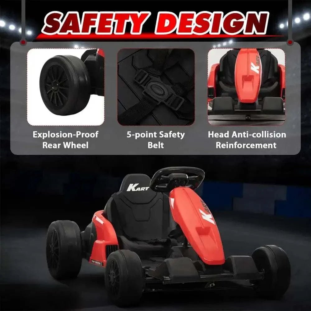 TOBBI 24V Electric Kids Drift Go Kart — product photo 7 of 10