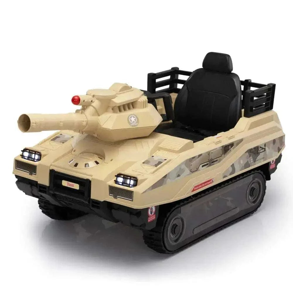 TOBBI 24V Electric Kids Ride-On Tank Car — product photo 2 of 8