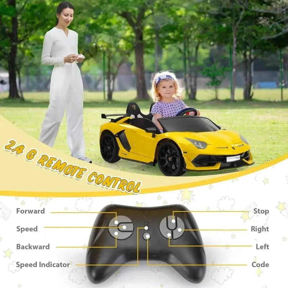 TOBBI 24V Licensed Lamborghini SVJ 2-Seater Electric Kids Ride On Drift Car - Maven Couture IncElectric Riding Vehicles