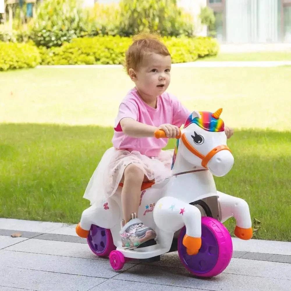 TOBBI 6V Electric Kids Unicorn Ride-On Car — product photo 1 of 7