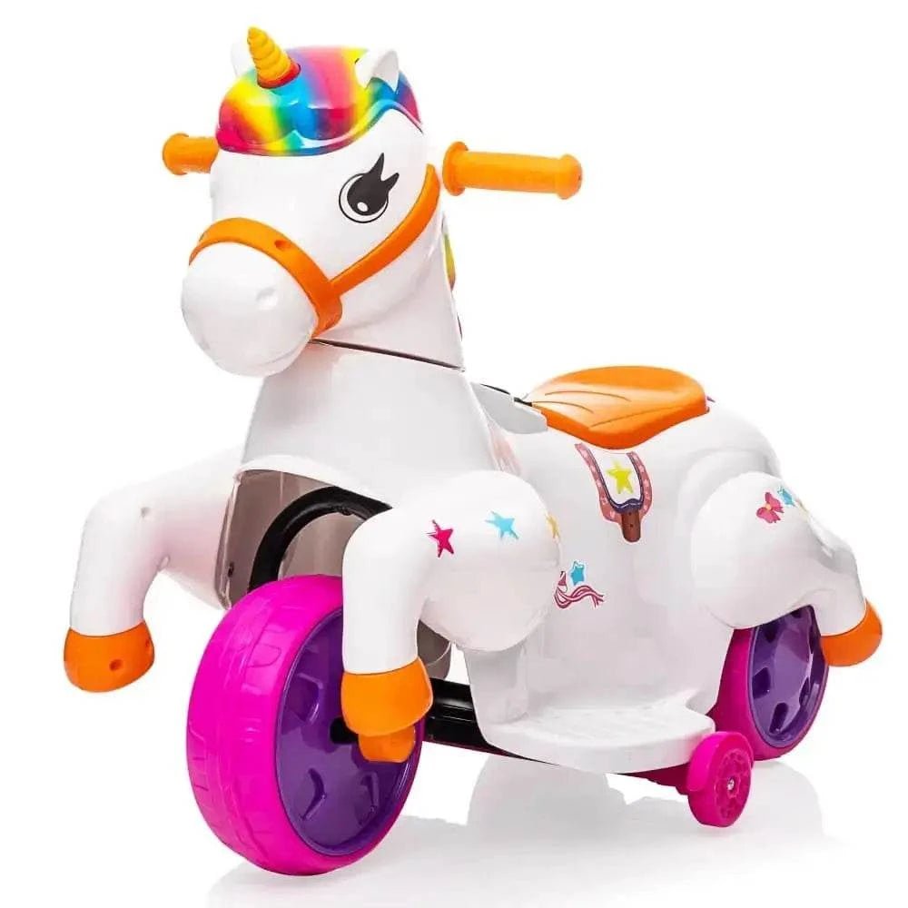 TOBBI 6V Electric Kids Unicorn Ride-On Car — product photo 2 of 7