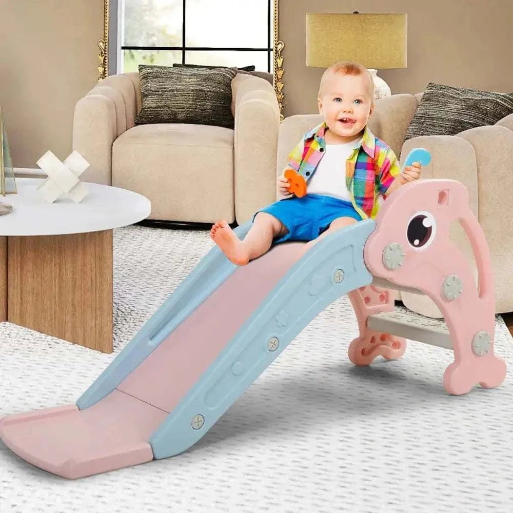 TOBBI & NYEEKOY 3-in-1 Dolphin-Themed Toddler Slide Set — product photo 1 of 9