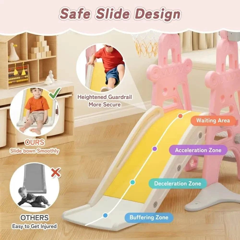 TOBBI & NYEEKOY 4-in-1 Toddler Slide and Swing Playset with Hoop - Maven Couture IncSwing Sets & Playsets