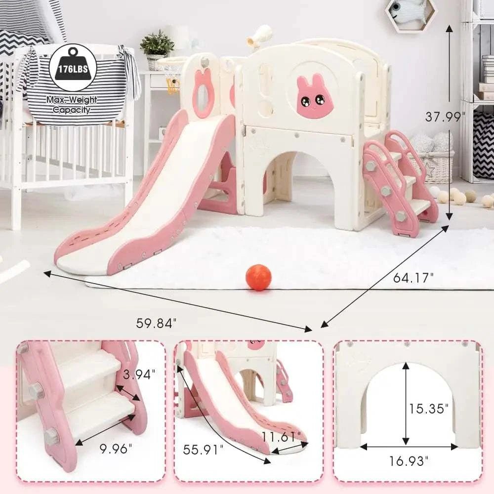 TOBBI & NYEEKOY 8-in-1 Toddler Slide Climber Set — product photo 3 of 7