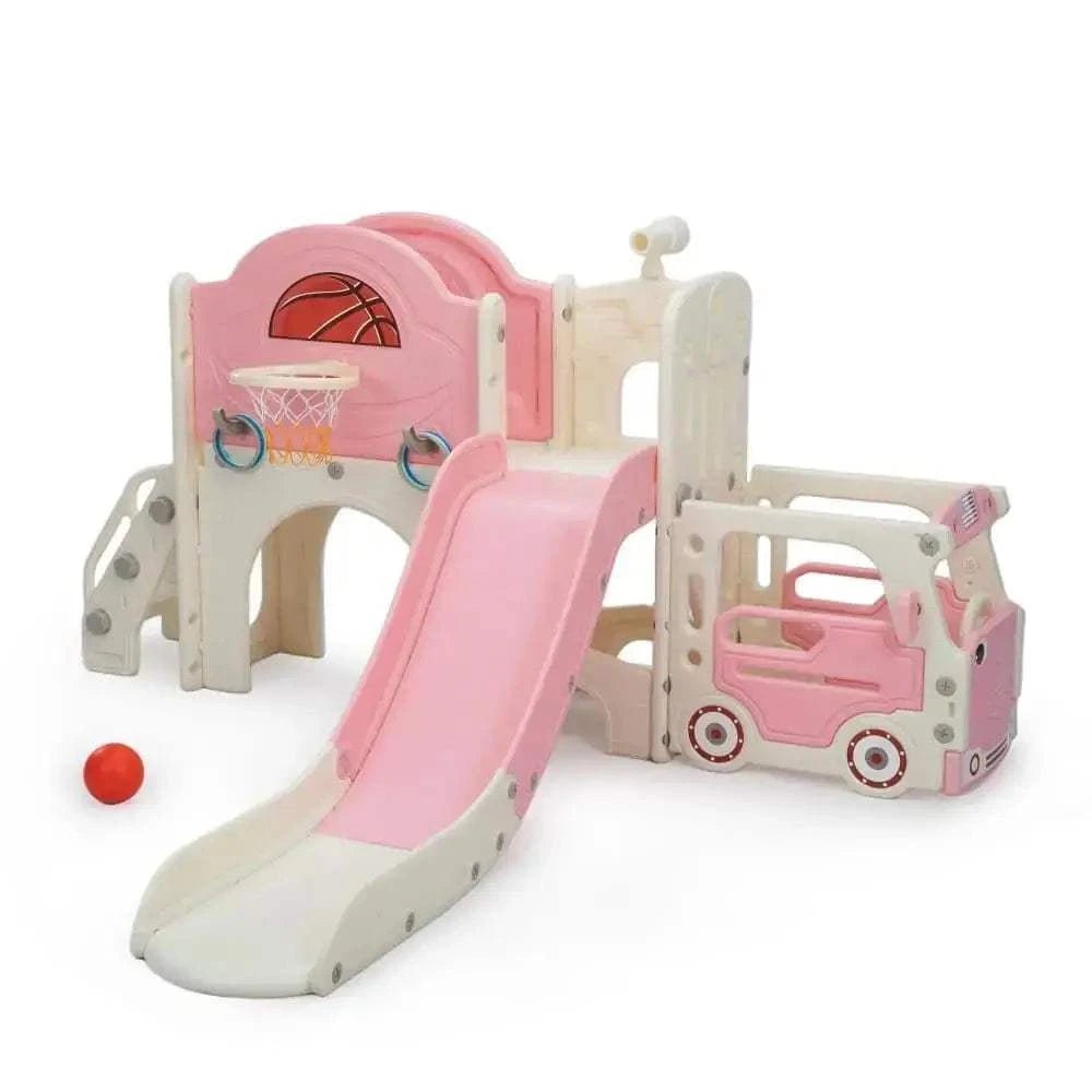 TOBBI & NYEEKOY 9-in-1 Bus-Themed Toddler Slide and Climber Set - Maven Couture IncSlides