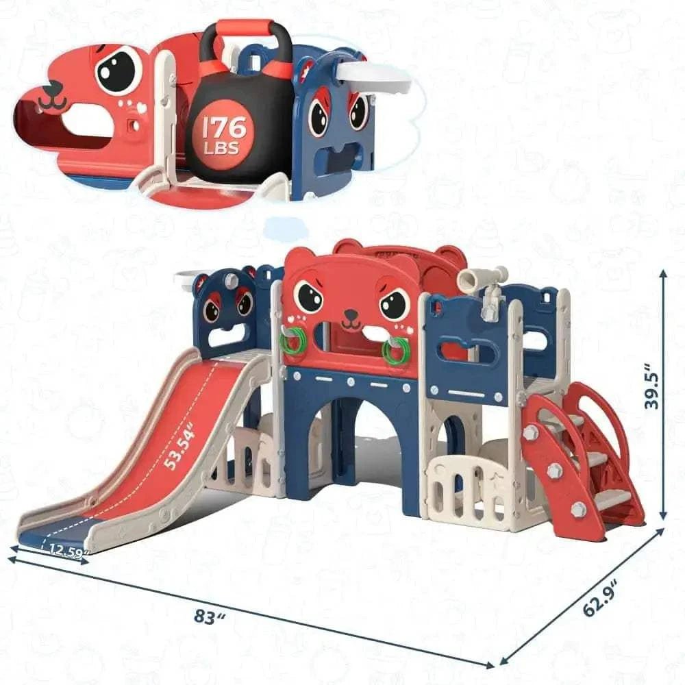TOBBI & NYEEKOY 9-in-1 Large Indoor Outdoor Slide Set - Maven Couture IncSlides