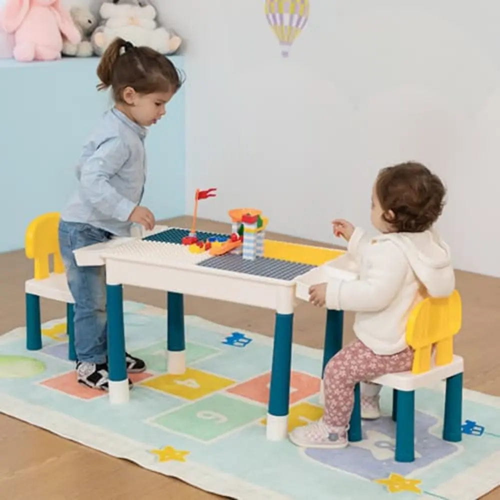 TOBBI & NYEEKOY Multi-Function Rectangular Kids Activity Table Set - Pipkin & Puddle: Dreamland