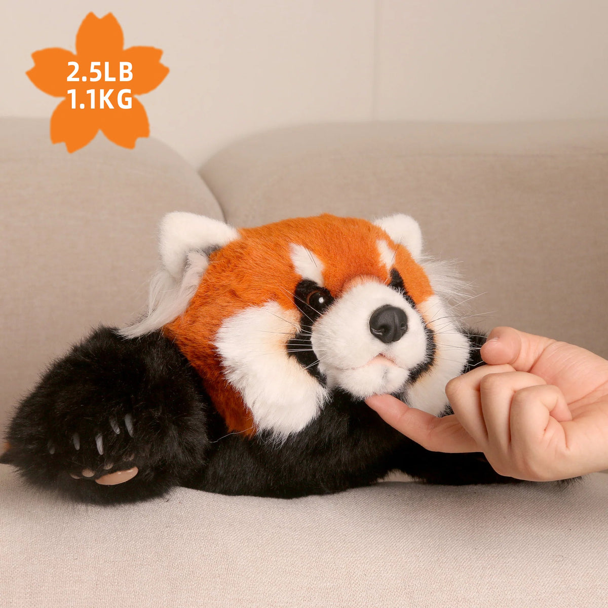 2.5lbs Red Panda ESSA Weighted Stuffed Animal – Snuggle Toy for Relaxation — product photo 5 of 16