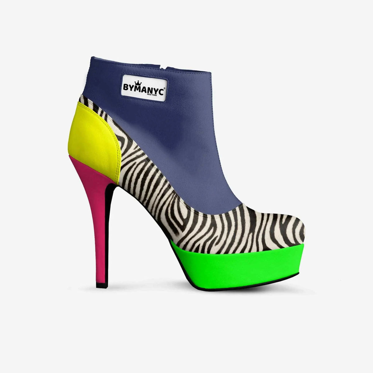 Vegan Platform Ankle Boots BYMANYC ® New York Bold Black - Maven Couture IncWomen's vegan shoes