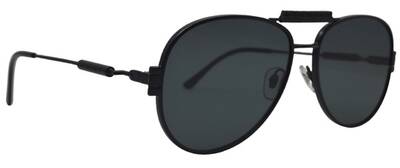 Versace 2167-Q 1261/87 Black Metal Shield Sunglasses - Maven Couture IncOther