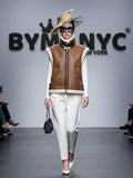 Women's Faux Shearling Leather Vest BYMANYC ® New York CONTEMPORARY VIBRANT MODERN FASHION - New Collection